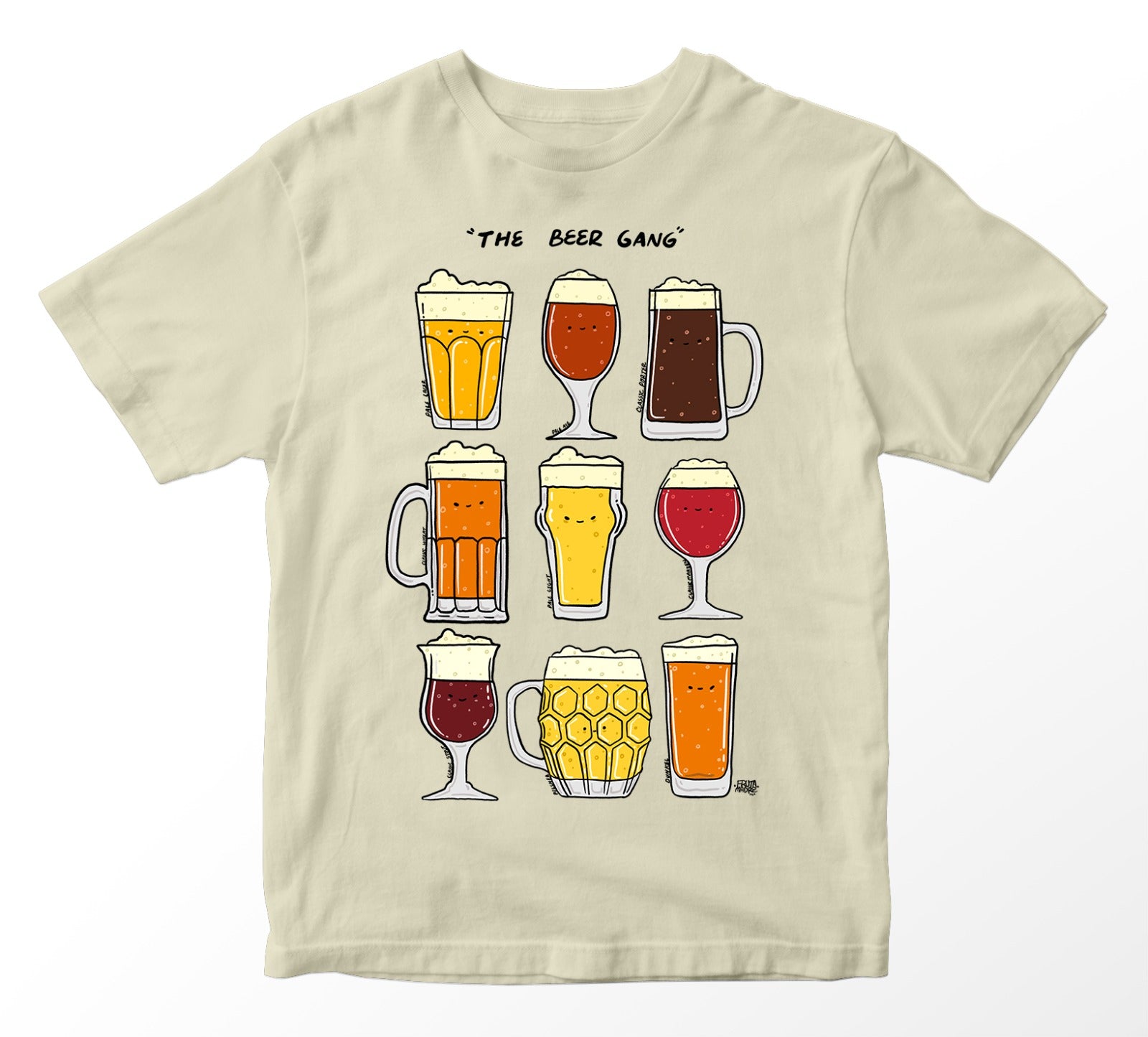 Playera Tipos de Cerveza