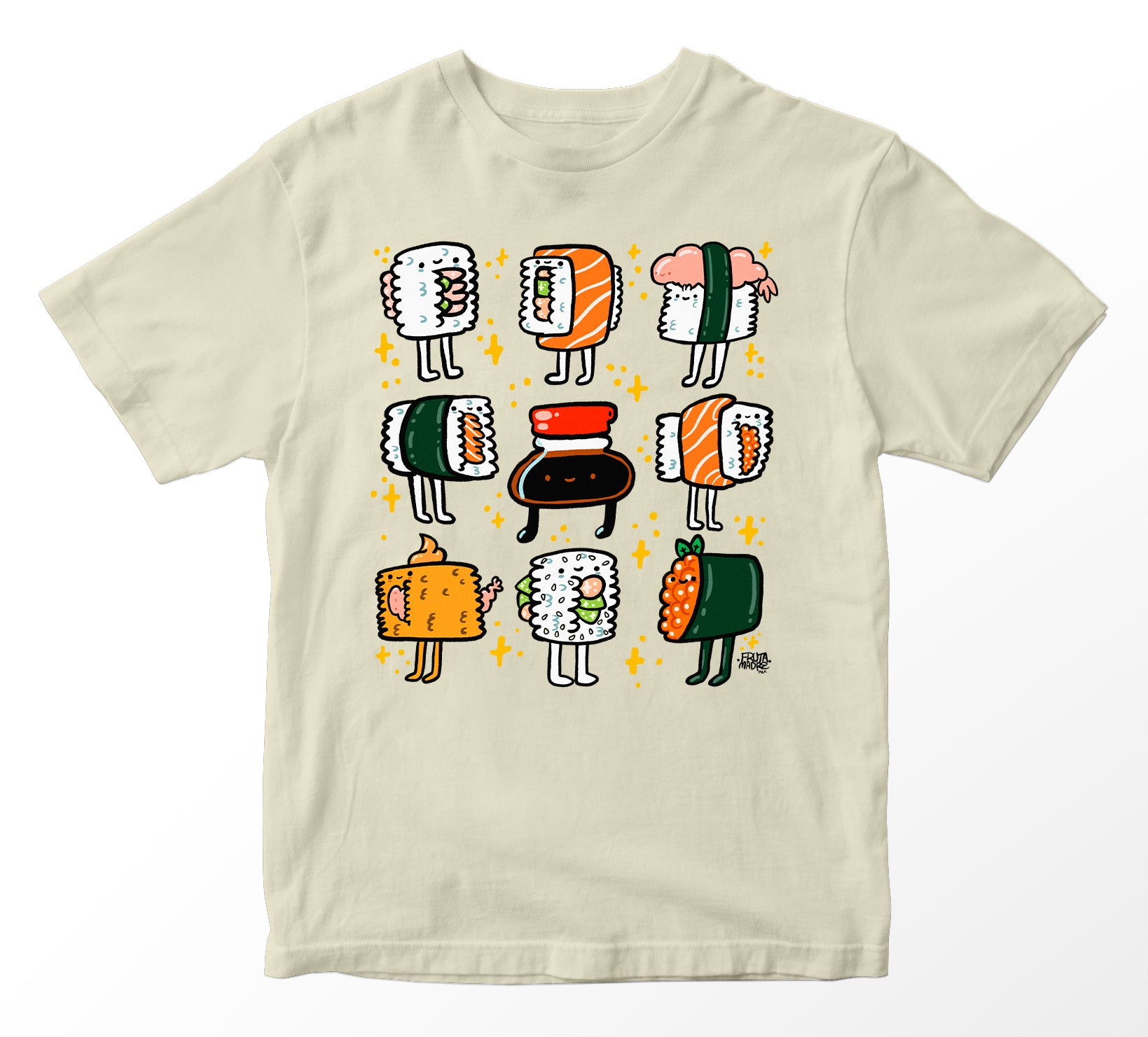 Playera Tipos de Sushi